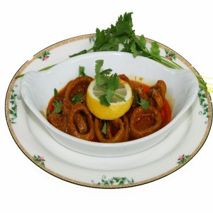 Calamars curry